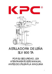 KPC SLV 800 TA Manuel De L'utilisateur