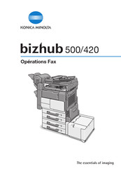 Konica Minolta bizhub 420 Mode D'emploi