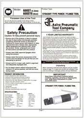 Astro Pneumatic Tool 600ST8 Instructions D'entretien