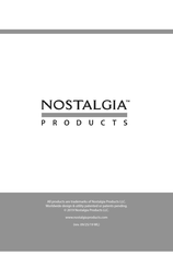 NOSTALGIA PRODUCTS MCMO9FTSG Instructions