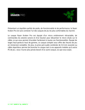 Razer KRAKEN PRO Mode D'emploi