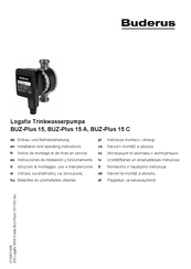 Buderus Logafix BUZ-Plus 15 C Notice De Montage Et De Mise En Service