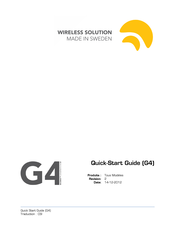 Wireless Solution W-DMX G4 Guide De Démarrage Rapide