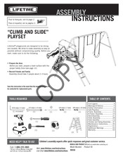 Lifetime CLIMB AND SLIDE 90558 Instructions D'assemblage