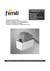 Ferroli CONDESsafe F4 Instructions D'installation