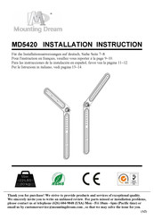 Mounting Dream MD5420 Instructions