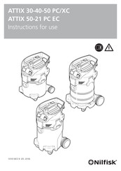 Nilfisk ATTIX 50-21 PC EC Manuel D'utilisation