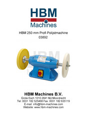 HBM Machines PMS 200 Mode D'emploi