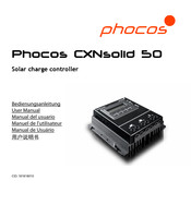 Phocos CXNsolid 50 Manuel De L'utilisateur