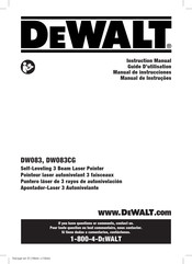 DeWalt DW083CG Guide D'utilisation