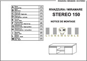 LIGNE MEUBLE STEREO 150 Notice De Montage