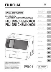 FujiFilm FUJI DRI-CHEM NX600i Manuel D'instructions