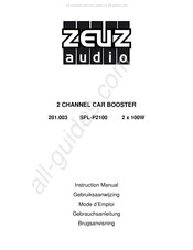 Zeus audio SPL-P2100 Mode D'emploi