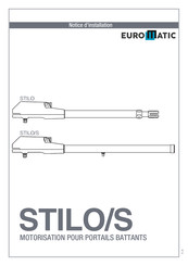 Euromatic STILO Serie Notice D'installation