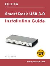 Dicota Smart Dock USB 3.0 Guide D'installation