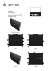 newform DBS 10854 Instructions De Montage