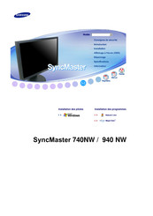 Samsung SyncMaster 740NW Mode D'emploi