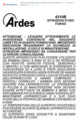 ARDES 6210B Mode D'emploi