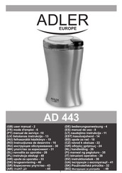 Adler europe AD 443 Mode D'emploi