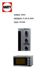 Miele M 628 GC Mode D'emploi