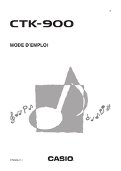 Casio CTK-900 Mode D'emploi