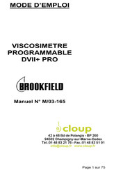 Brookfield DVII+ PRO Mode D'emploi