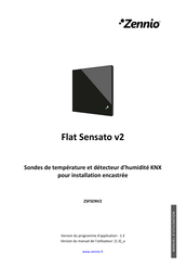 Zennio Flat Sensato v2 Manuel De L'utilisateur