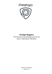 Prestigio Maggiore PWO104GD Manuel D'utilisation