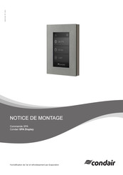 Condair SPA Display Notice De Montage