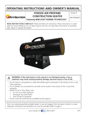 MrHeater MH170QFAVT Guide D'utilisation Et Manuel Du Propriétaire