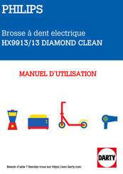 Philips DiamondClean 9000 HX9913/13 Manuel D'utilisation