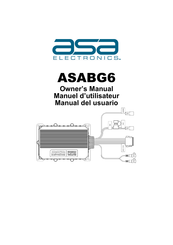 ASA Electronics ASABG6 Manuel D'utilisateur