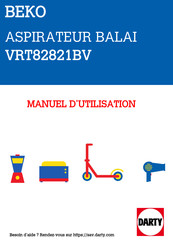 Beko VRT 82821 DV Manuel D'utilisation