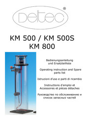 Deltec KM 800 Instructions D'emploi