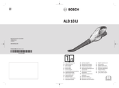 Bosch ALB 18 LI Notice Originale