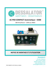 DESSALATOR D300 Notice De Montage Et D'utilisation