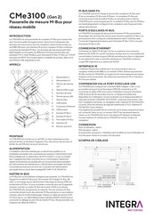 INTEGRA Metering CMe3100 Mode D'emploi