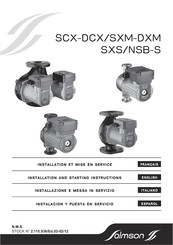 salmson SCX-DCX Installation Et Mise En Service
