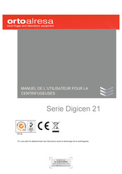 ortoalresa Digicen 21 Serie Manuel De L'utilisateur