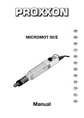 Proxxon MICROMOT 50/E Traduction De La Notice D'utilisation Originale