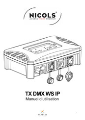 Nicols TX DMX WS IP Manuel D'utilisation