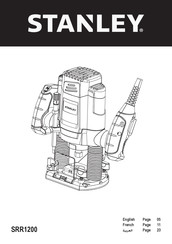 Stanley SRR1200 Mode D'emploi