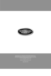 Nostalgia CKM400 Instructions Et Recettes