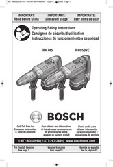 Bosch RH745 Consignes De Sécurité/D'utilisation