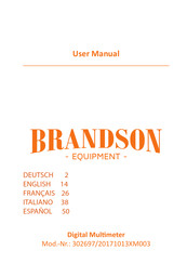 Brandson Equipment 20171013XM003 Mode D'emploi