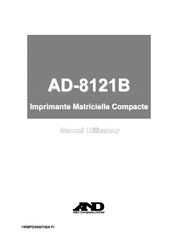 A&D AD-8121B Manuel Utilisateur