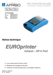 afriso EUROprinter Notice Technique