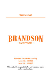Brandson Equipment 303328 Mode D'emploi