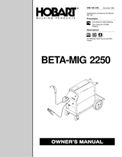 Hobart Welding Products BETA-MIG 2250 Mode D'emploi