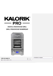 Kalorik PRO KPRO GR 45602 SS Mode D'emploi